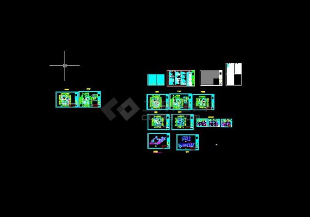 【整合】六套三层别墅建筑给排水设计施工图-图一