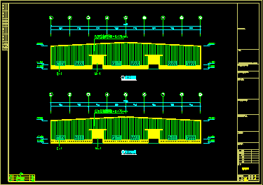 安徽钢结构工程仓库CAD方案设计图-图二