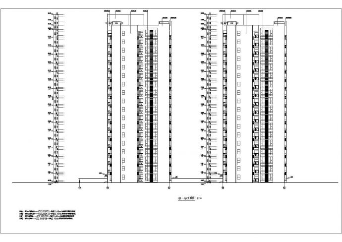 某地区18层剪力墙结构住宅楼建筑设计方案图_图1