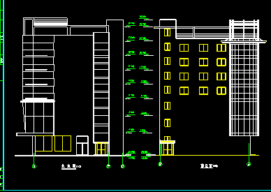 某商业办楼建筑CAD设计施工方案图纸-图二