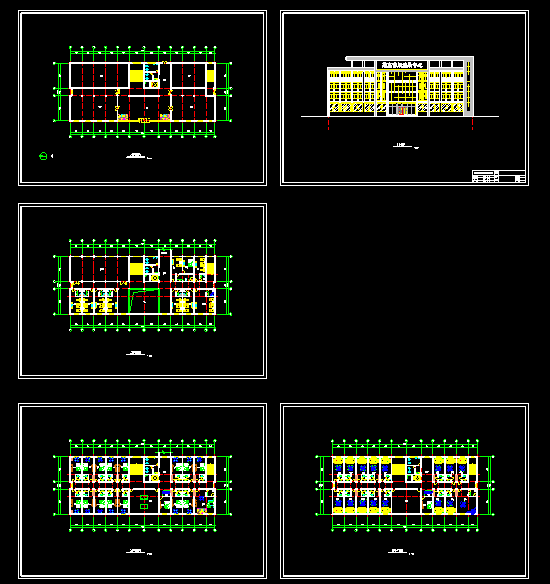 某市休闲中心建筑CAD设计施工平面图_图1