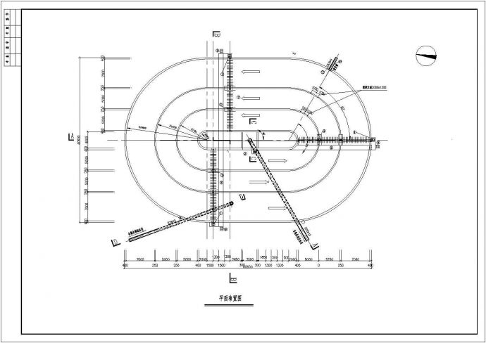 某污水处理厂obrol氧化沟工艺设计图_图1