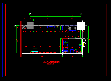 某一室单人间公寓室内精装修CAD施工设计图-图二