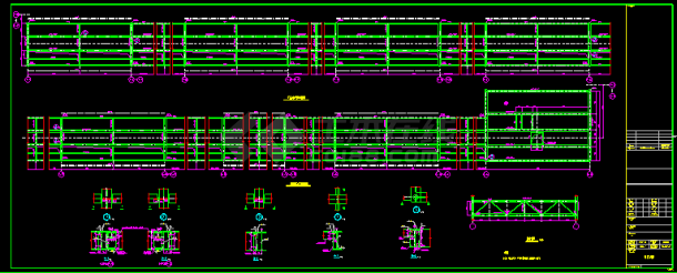 35m结构式门式钢结构工程CAD方案设计图-图二