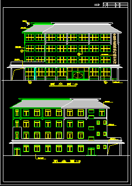 某银行分行建筑结构设计CAD方案施工图纸-图二