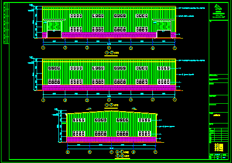 泉港某厂房工程施工CAD方案设计图-图二