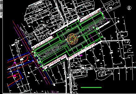 某市商业步行街建筑CAD施工图设计及效果图-图二