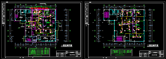 某市综合大楼户式中央空调设计cad平面 施工图_图1