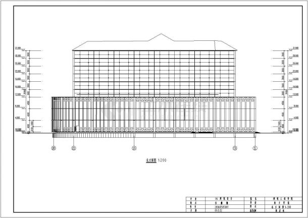 某地区9层框剪结构酒店建筑设计方案图纸-图二