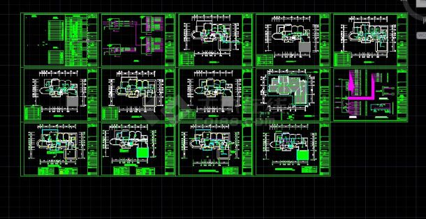 【精选】六套大型别墅建筑电气设计图-图一