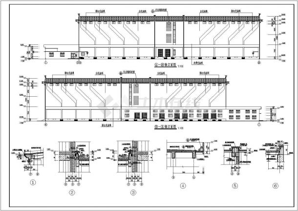 某地3层框架结构冷库建筑设计施工图-图一
