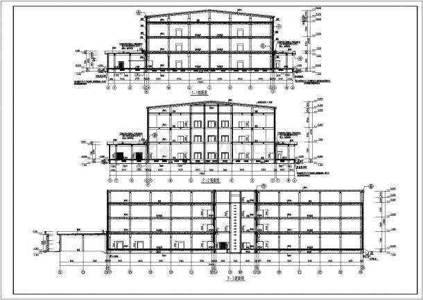 某地3层框架结构冷库建筑设计施工图-图二