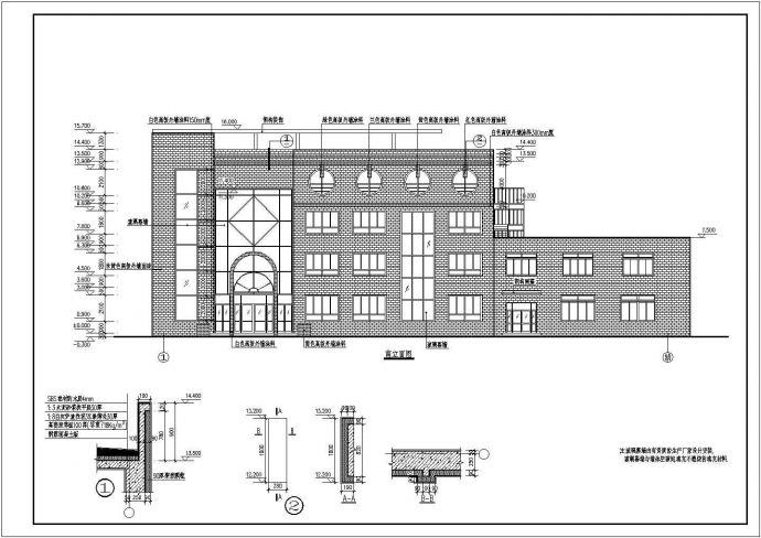 某地四层框架结构幼儿园建筑设计施工图纸_图1