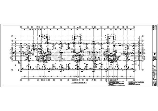 某地下一层地上十八层框架剪力墙结构住宅楼结构施工图-图一