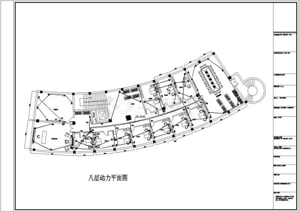 某地区的泌尿外科医院强电及动力平面图-图二