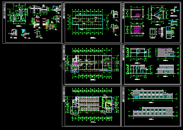 某公司食堂建筑CAD设计施工平面图纸-图一