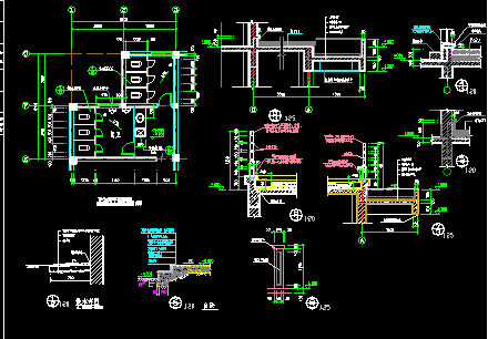 某公司食堂建筑CAD设计施工平面图纸-图二