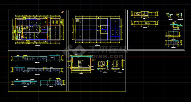 一层小型冷库全套建筑设计施工CAD图-图一