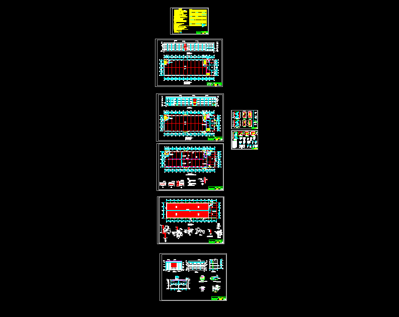 某三层厂房全套建筑设计CAD施工图