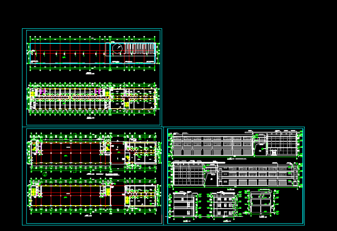 某三层厂房全套建筑设计施工方案图_图1