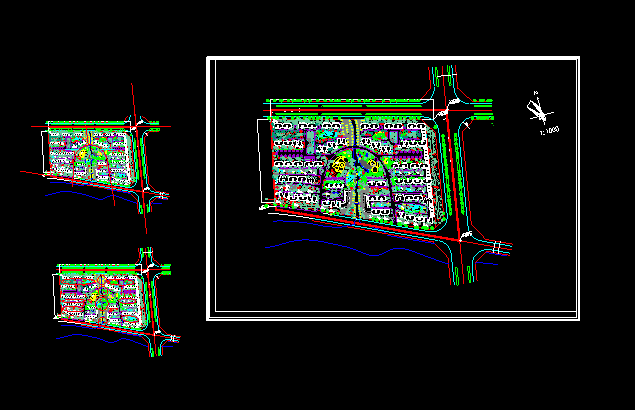 某小区规划及景观设计施工CAD方案图_图1