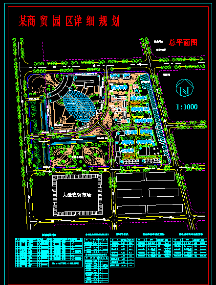 某市商贸区建筑CAD规划设计平面图纸-图一