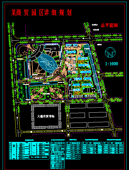 某市商贸区建筑CAD规划设计平面图纸_图1