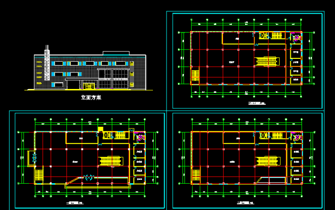 某市大型商场设计CAD建筑方案平面图纸_图1