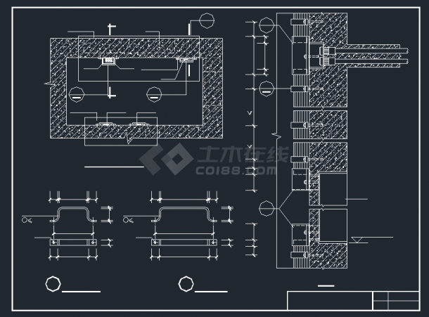 某住宅小区CAD电气安装工程图纸-图二