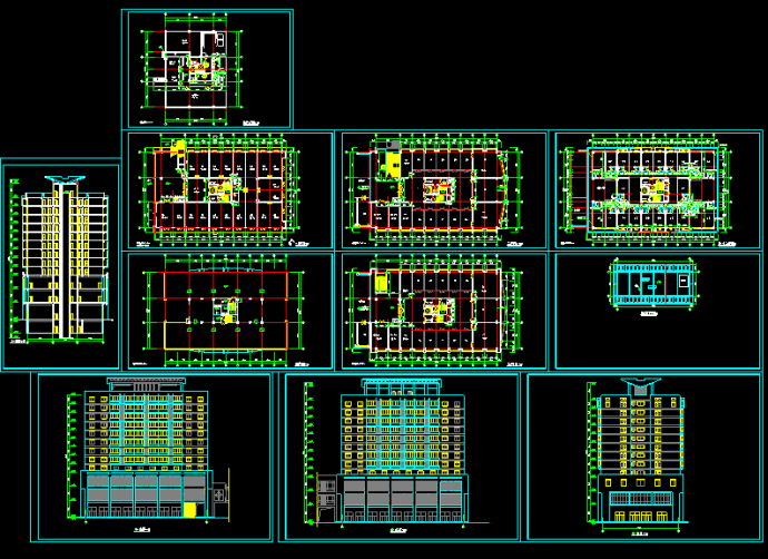 一套12层综合楼建筑CAD设计施工图纸_图1