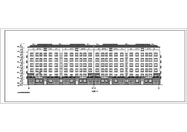 某地区六层框架结构住宅楼建筑施工图-图二