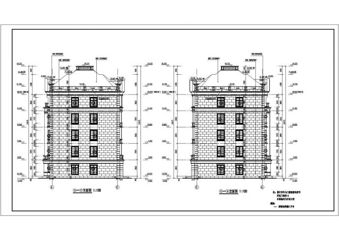 某地五层框架结构厂房建筑设计方案图纸_图1