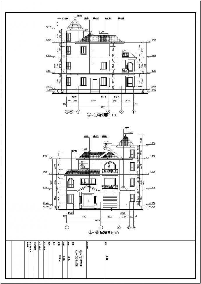 某地三层剪力墙结构别墅建筑设计施工图_图1