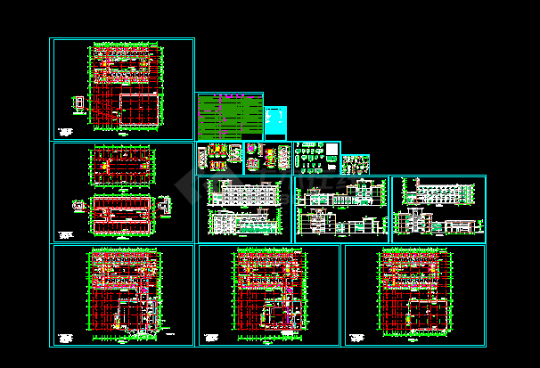 多层宿舍楼施工设计CAD方案建筑图-图一