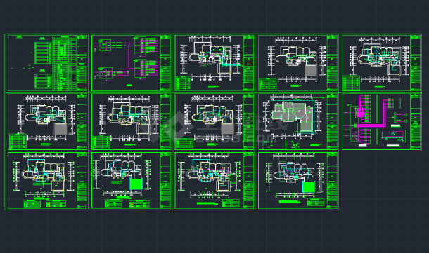 某二层别墅全套电气设计cad施工图-图一