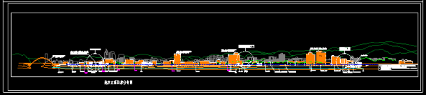 某市滨江地段规划方案cad平面及立面设计图-图二