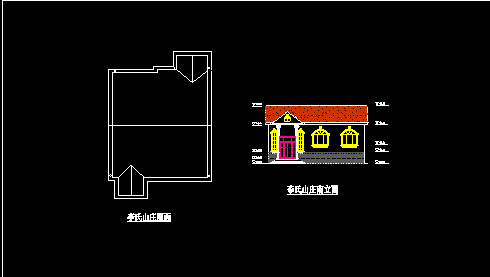 农家小型住宅建筑设计施工CAD方案图-图二