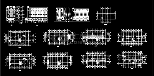 某大酒店建筑CAD设计施工平面图纸-图一