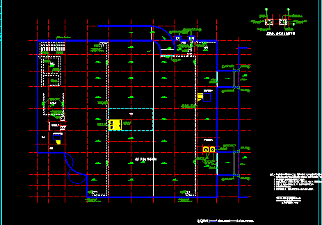 某商厦建筑CAD设计总平面及各层平面图-图二