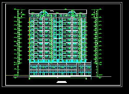 青岛景苑工程楼全套建筑施工CAD设计详图-图二