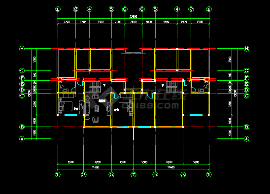 经典住宅建筑设计施工CAD户型集-图二