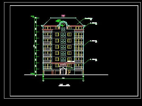 高层住宅楼小区其他建筑施工cad设计方案图纸-图二
