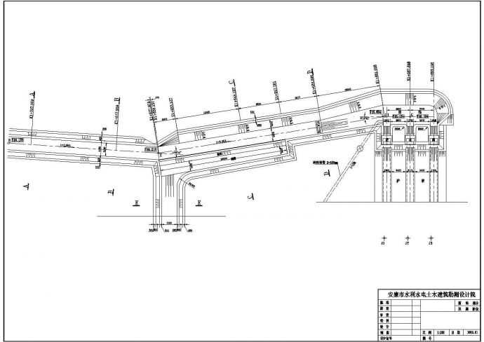 某水电站前池技施图（主要是布置图与结构图）_图1