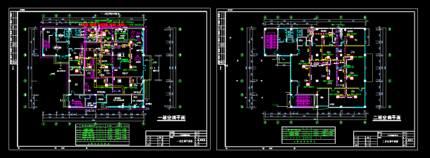 某综合大楼户式中央空调设计cad平面详细施工图-图一