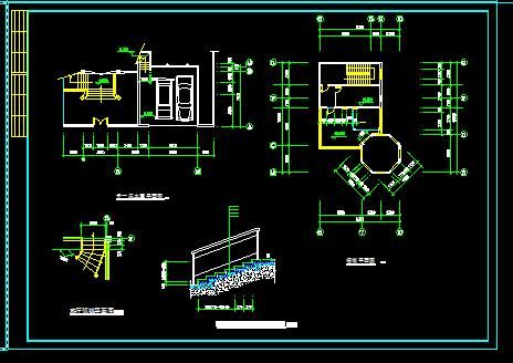 公爵b型别墅建筑施工cad设计方案图纸-图二