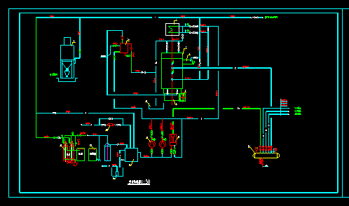 某燃煤蒸汽锅炉详细cad设计施工方案图-图二