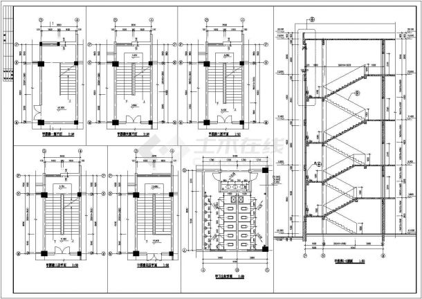 某地区的标准厂房门卫室建筑及水电设计图纸-图二