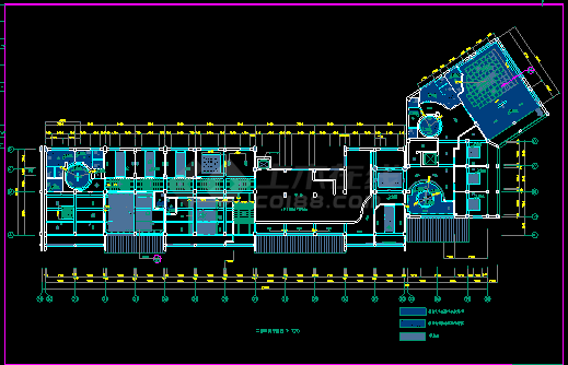 某市经典中式餐厅建筑CAD设计施工图纸-图二
