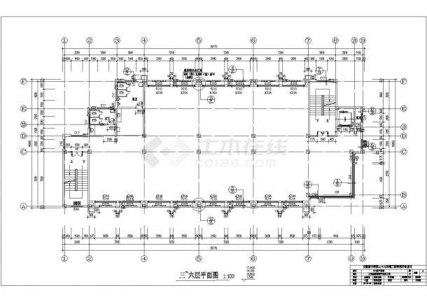 某六层带地下室商业办公楼结构毕业设计图-图二