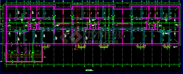 10层混凝土结构cad施工设计建筑工程结构图-图二